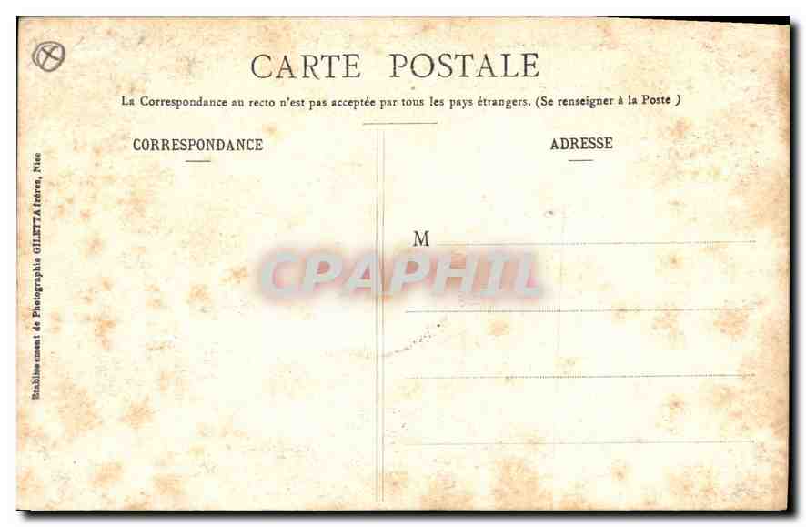 CPA Collection Artistique Environs de Nice Cagnes A M Ancien Chateau des Grimaldi  — Verso