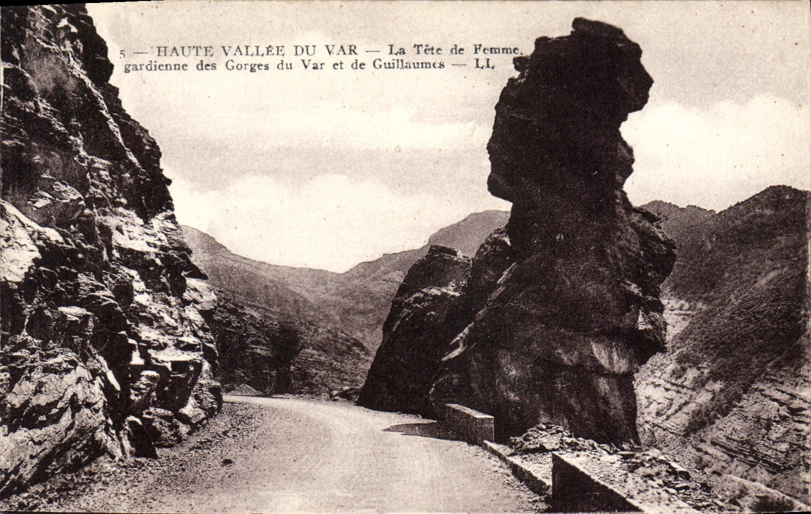 High Valley of Var — La Tête de Femme — guardian of the Var Gorges and Guillaumes — LL