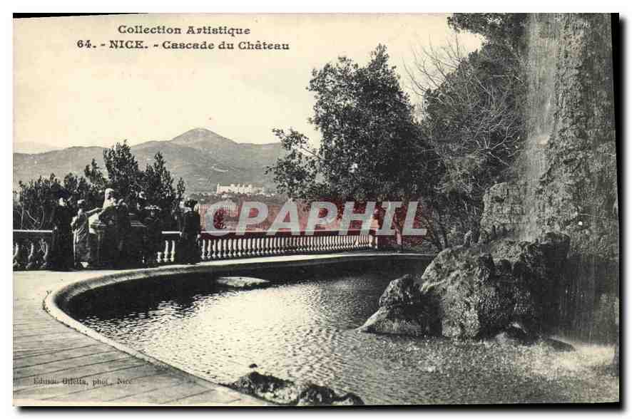 CPA Collestion Artistique Nice Cascade du Chateau 