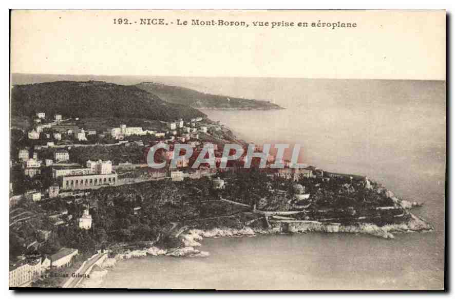 CPA Nice Le Mont Boron vue prise en aeroplane 