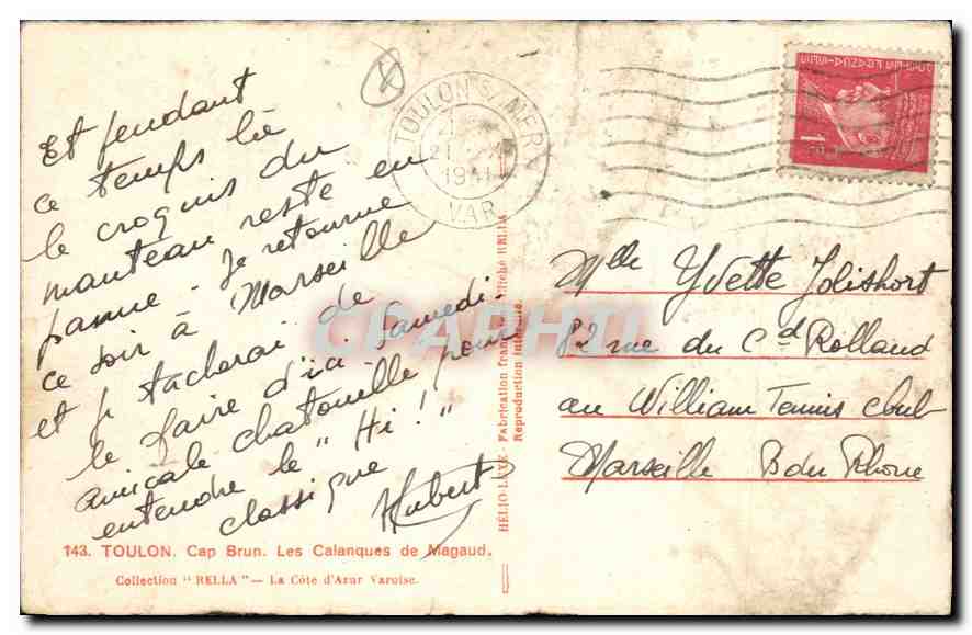 Cap Brun — Die Calanques de Magaud — Verlag Rella — Rückseite
