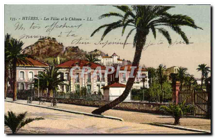 CPA Hyeres Les Villas et le Chateau 