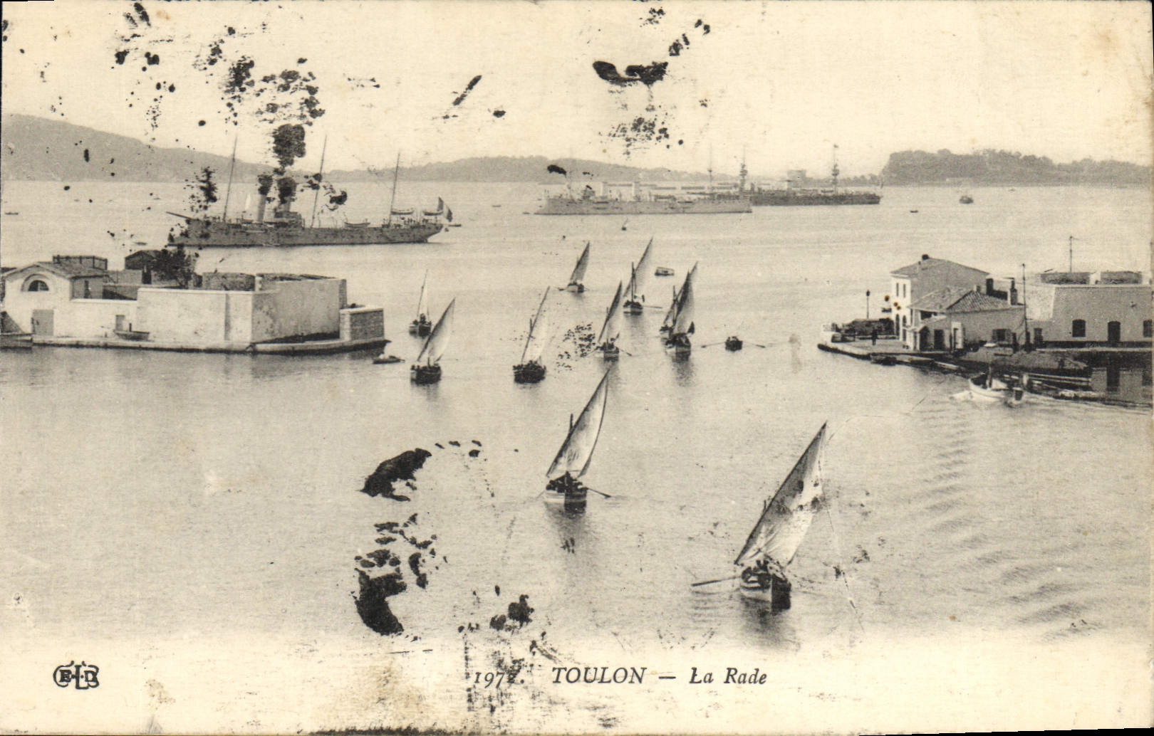 Toulon — Der Hafen — Verleger E.B.R. Nr. 1977