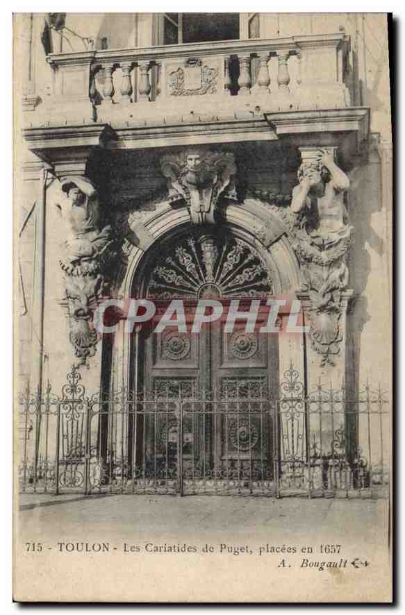 Toulon - Les Cariatides de Puget, placées en 1657 — A. Bougault n°715