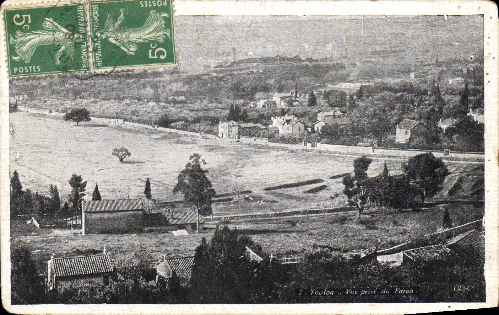 Toulon — View taken from the Paron — I.V.&C.