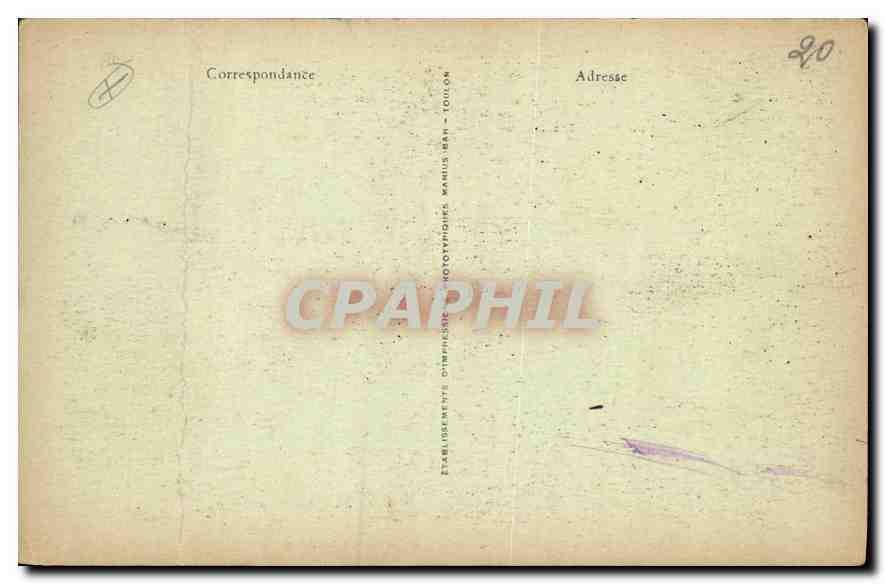 Le Pradet (Var) - La Garonne, plage de l'Oursinière — Toueas-Tabaecs, n°1181 — Verso