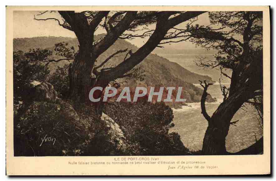 Ile de Port-Cros (Var) — falaise d'élévation et de pittoresque — Jean d'Agrieve (M. de Vagoe)