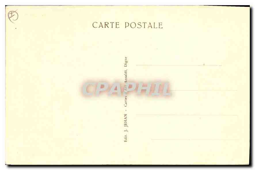 CPA Frejus La Porte Doree Ruines Romaines  — Rückseite