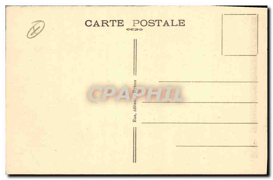 CPA Hyeres Les Palmiers au Jardin Denis  — Rückseite