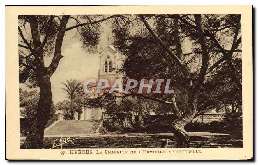 CPA Hyeres La Chapelle de l'Ermitage a Costebelle 