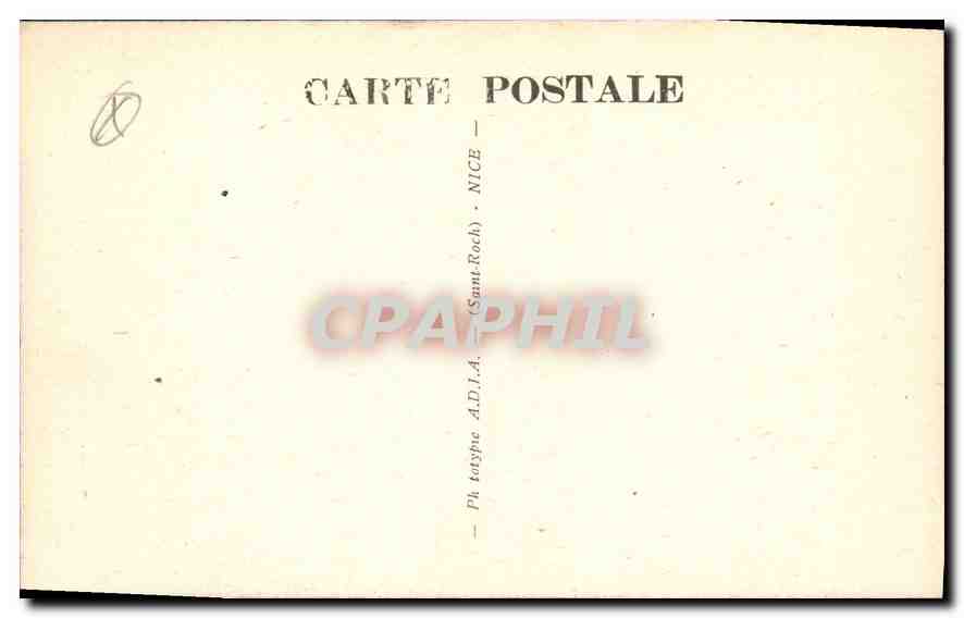 CPA Hyeres Le vieux Chateau  — Rückseite