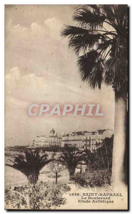 CPA Saint Raphael Le Boulevard Etude Artistique 