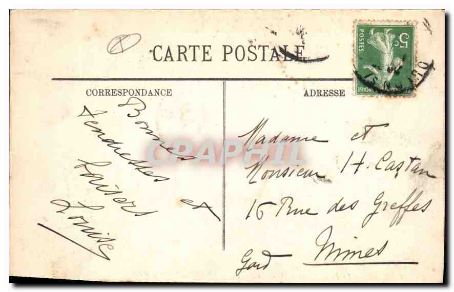 CPA Toulon Le Petit Rang Exercice des Fusiliers Bateaux — Verso