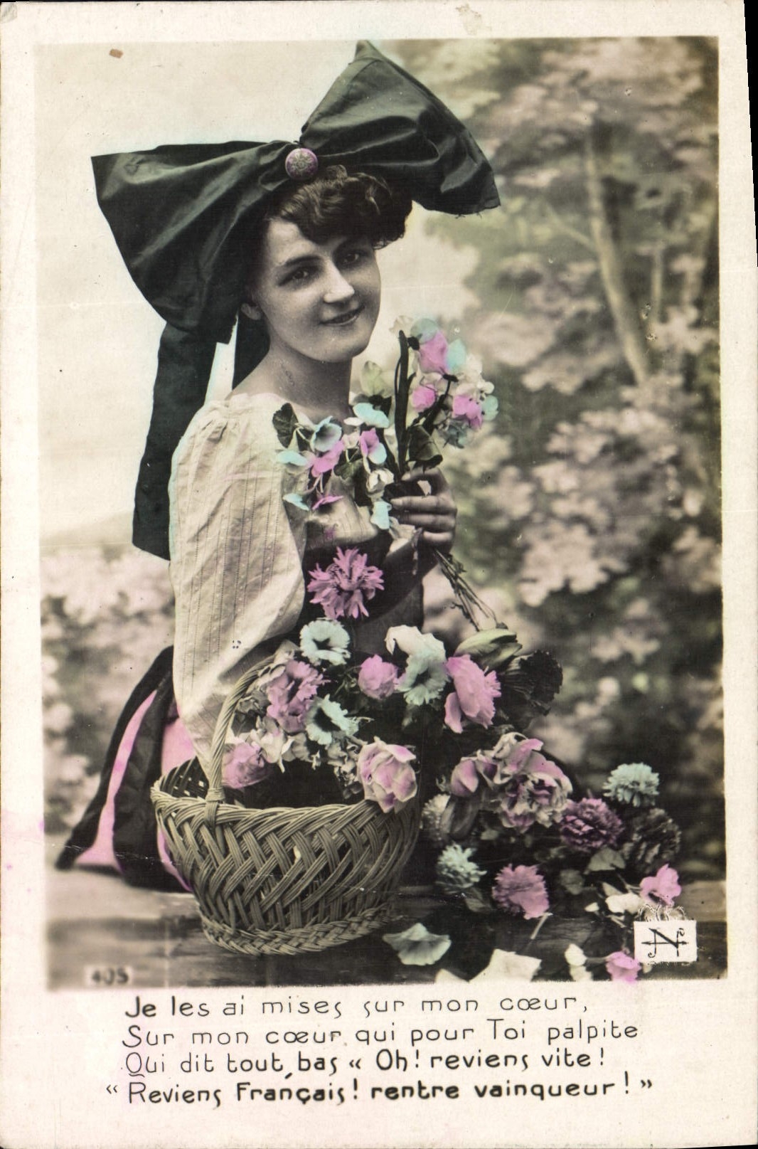 CPA Fantaisie Femme Alsace