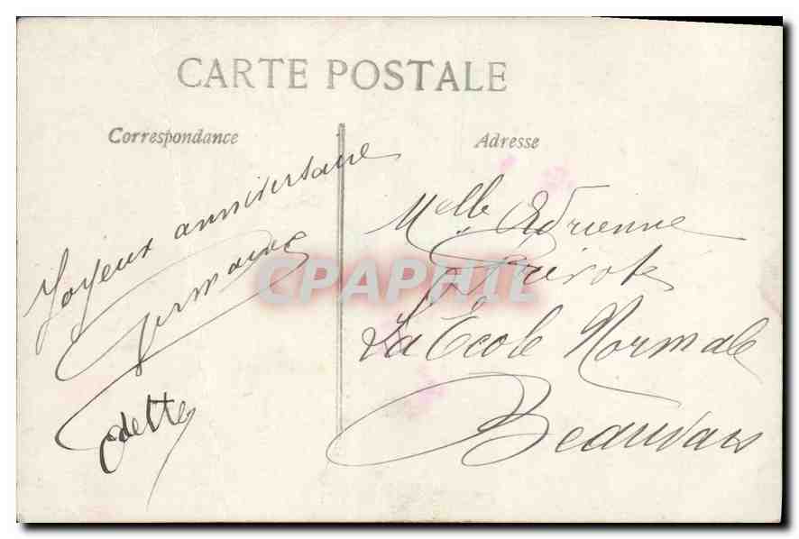 CPA Fantaisie Femme Alsace — Verso