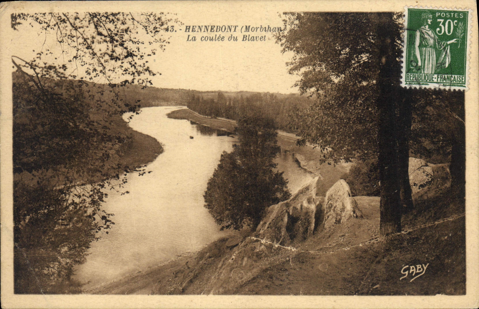 CPA Hennebont Morbihan La coulee du Blavet 