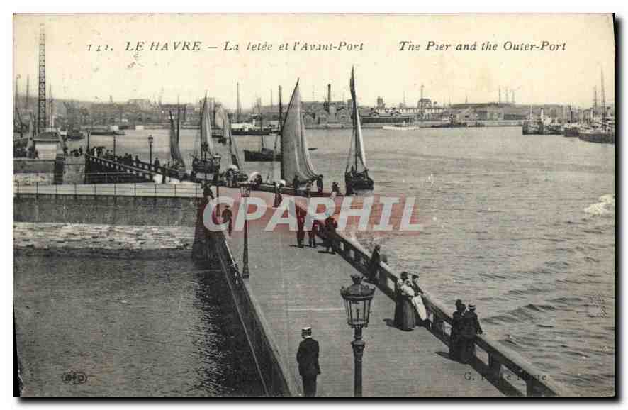CPA Le Havre La jetee et l'Avant Port 