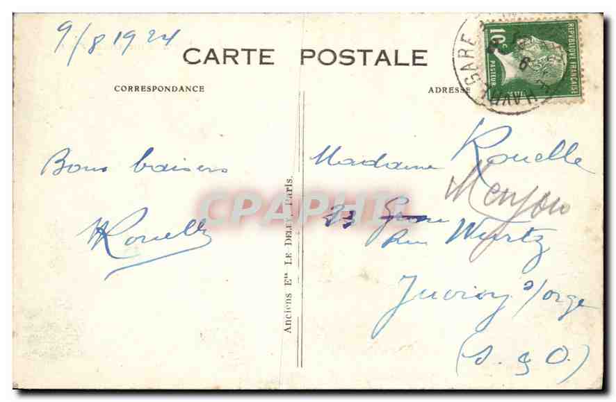 CPA Le Havre La jetee et l'Avant Port  — Rückseite