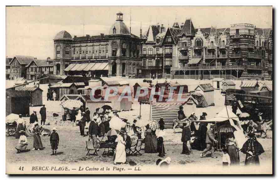 CPA Berck Plage Le Casino et la Plage 