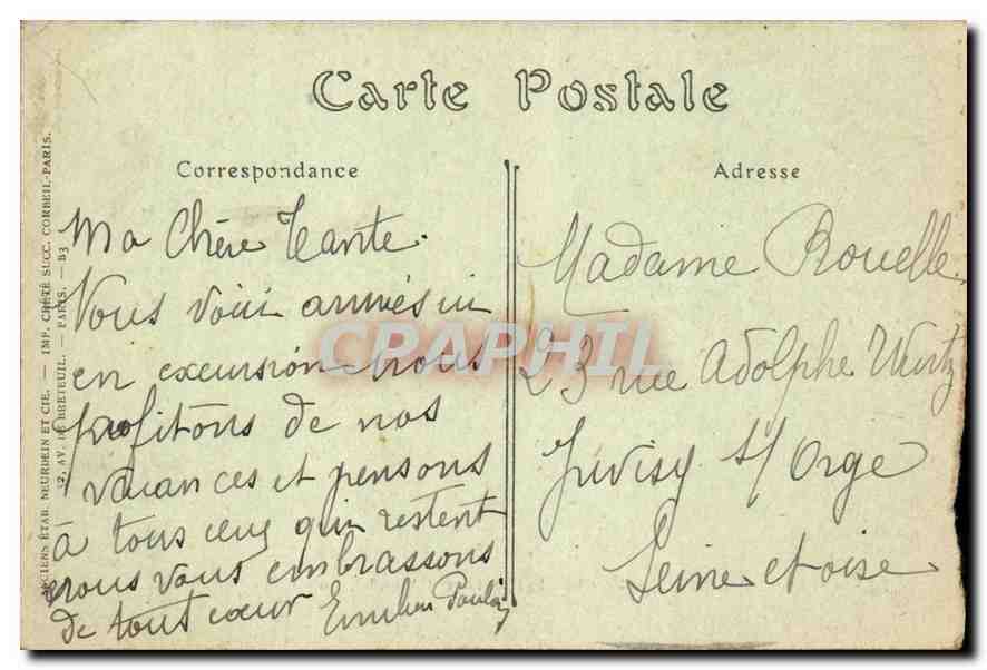 CPA Les Sables d'Olobbe Le Chenal et la Tour d'Arundel Entree de Sardine  Bateaux — Verso