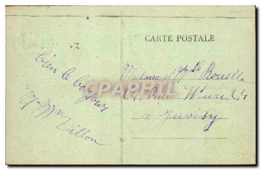 CPA Dieppe Chalutiers dans l'Avant Port Bateaux — Verso