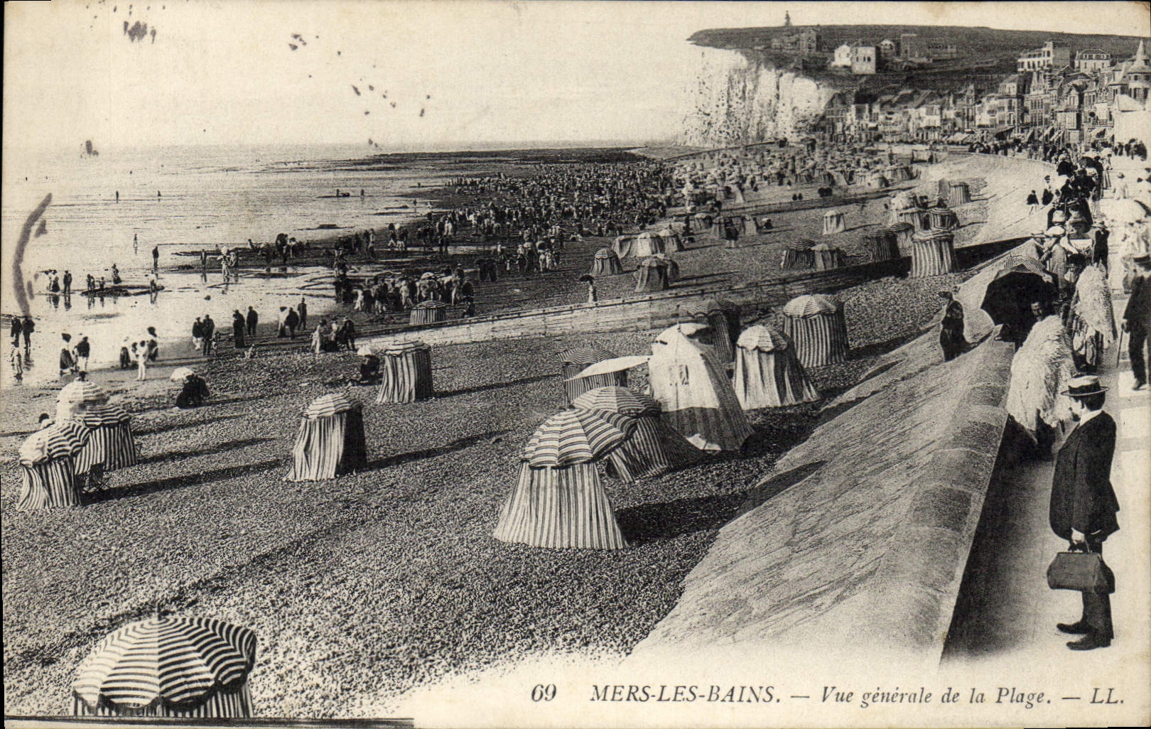 MERS-LES-BAINS — Vue générale de la Plage — LL. n°69