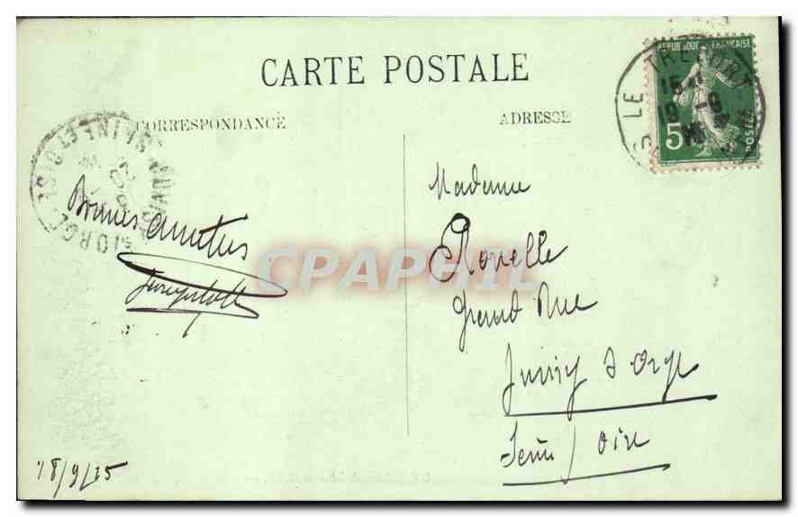 MERS-LES-BAINS — Vue générale de la Plage — LL. n°69 — Verso
