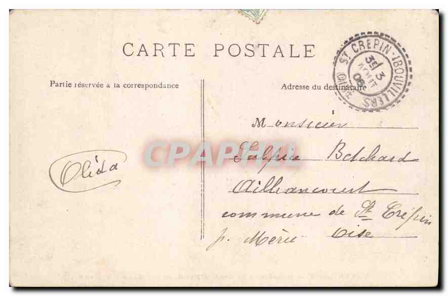 CPA Versailles Entree de la Cour d'Honneur du Grand Trianon  — Verso