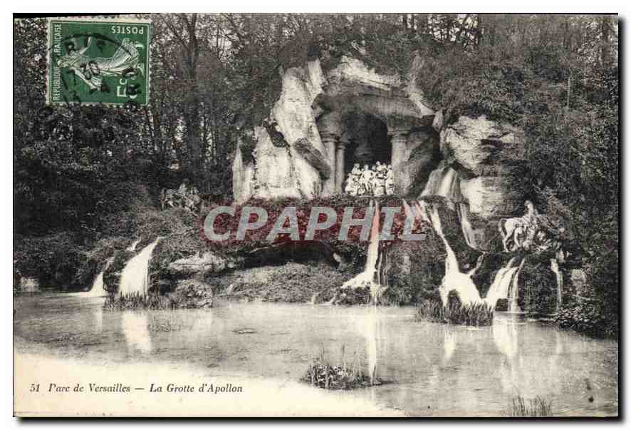 CPA Parc de Versailles La Grotte d'Apollon 