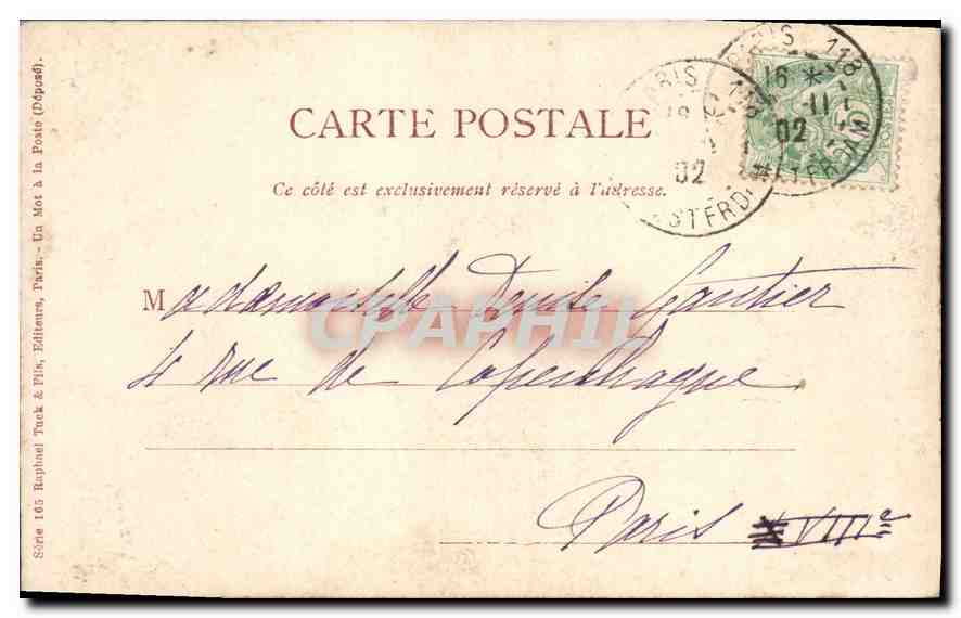 CPA Femme Actrices romaines — Verso