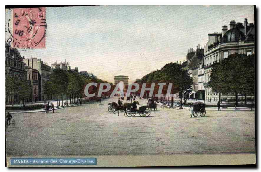 CPA Paris Avenue des Champs Elysees 