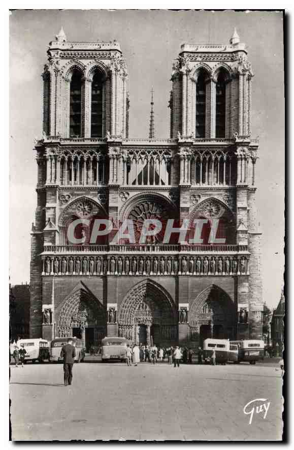 CPA Paris et Ses Merveilles Facade de la cathedrale Notre Dame 