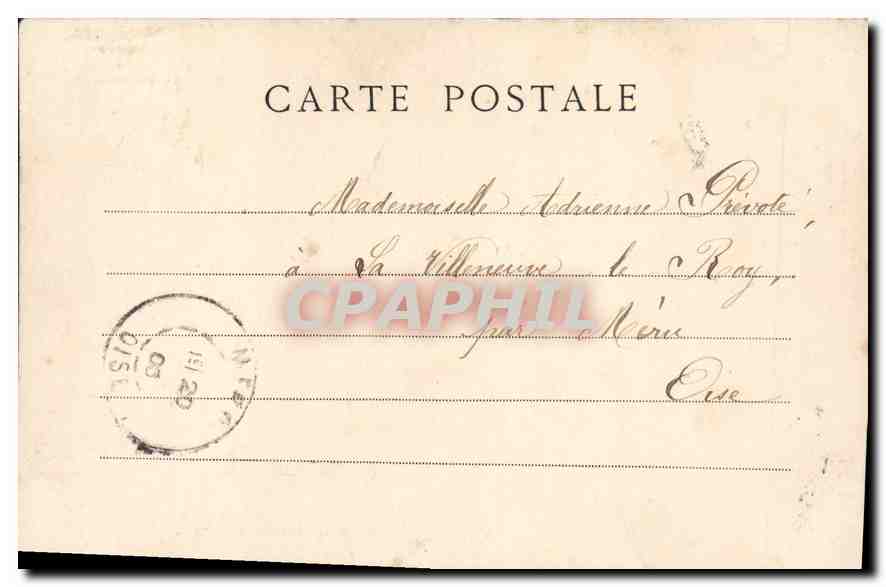 CPA Fantaisie Femme — Verso