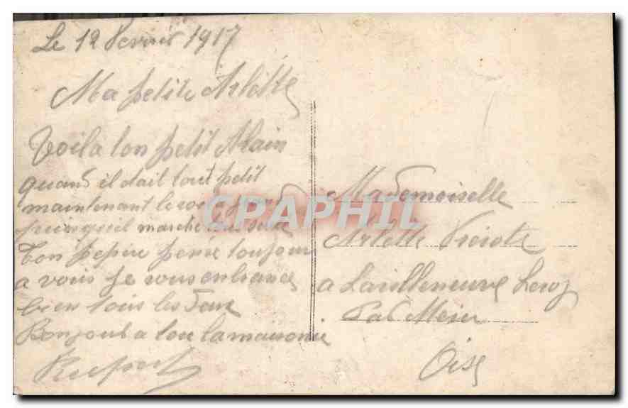 CPA Fantaisie Enfant Bebe — Verso