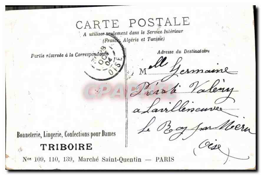 CPA Enfants Guitare Negre — Verso
