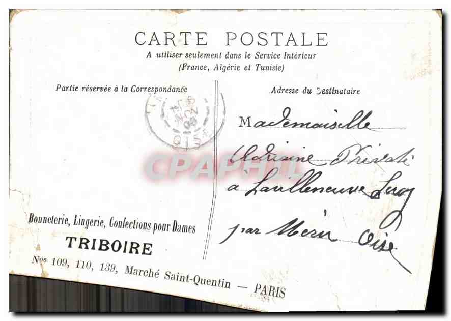 CPA Fantaisie Enfants — Rückseite