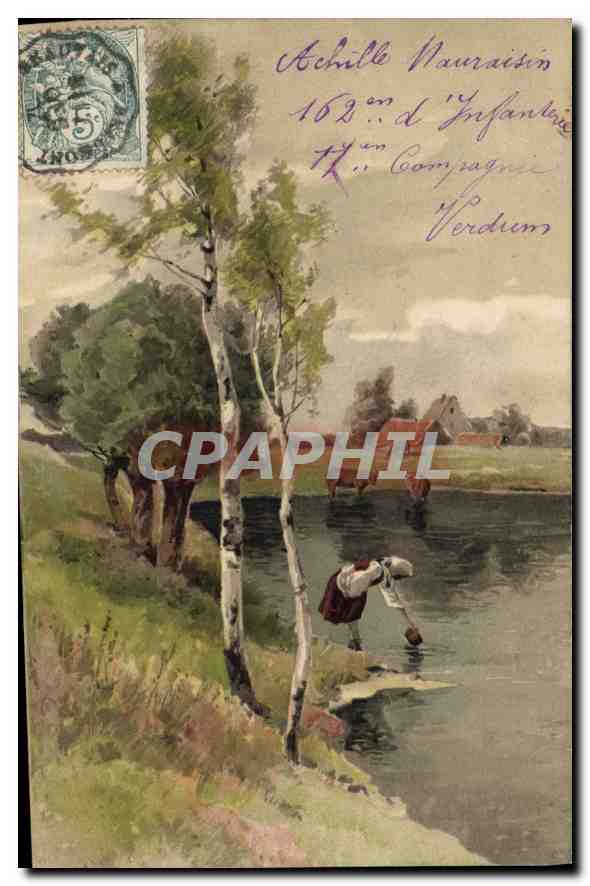 CPA Fantaisie Femme