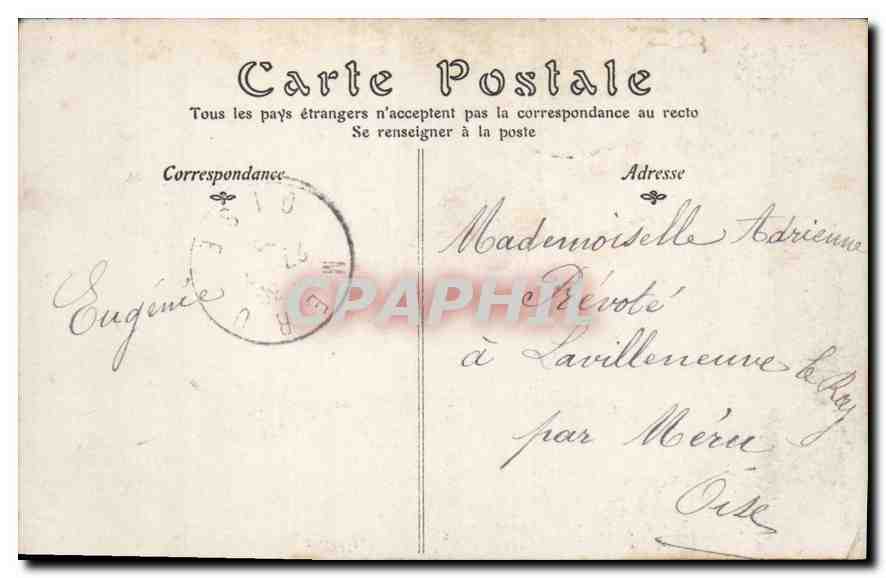 CPA Paris L'Avenue des Champs Elysees  — Rückseite