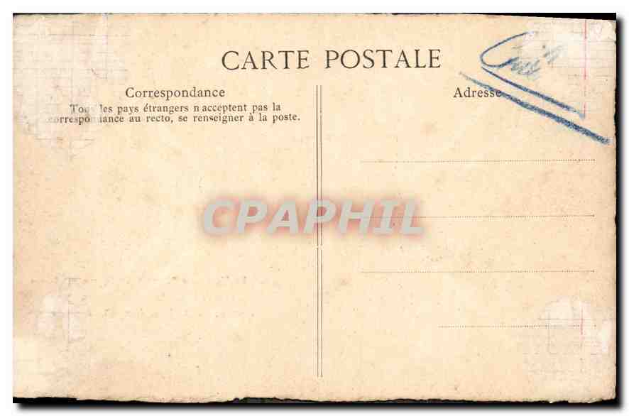 CPA Les Testament de Saint Louis sur parchemin avec le Sceau du Roi de France  — Rückseite