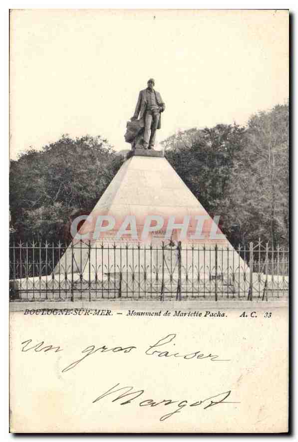 Boulogne-sur-Mer — Denkmal Mariette Pacha — A.C. 33