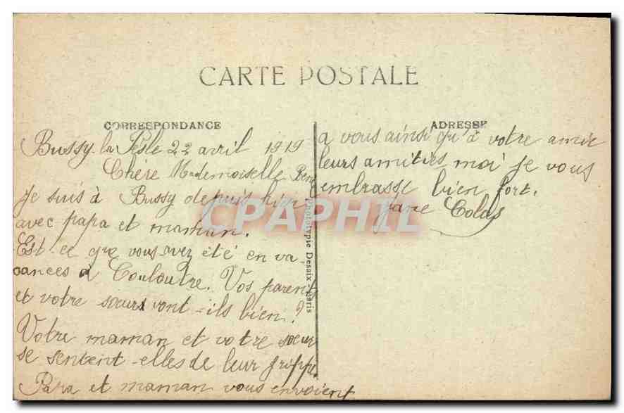 CPA Brinon sur Beuvron Alentours du Chateau  — Back