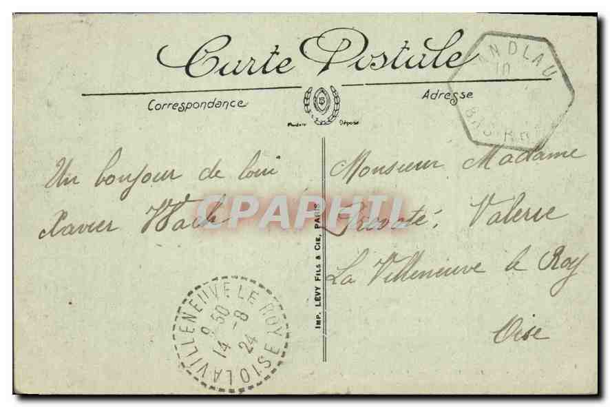 CPA Strasbourg La Synagogue et le Quai Saint Jean Judaica — Rückseite