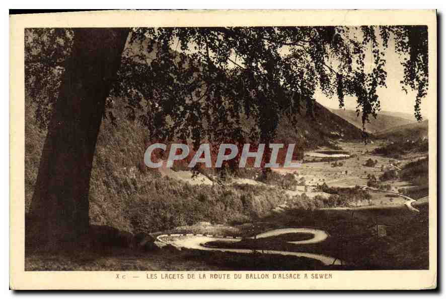CPA Les Lacets de la Route du Ballon d'Alsace a Sewen 