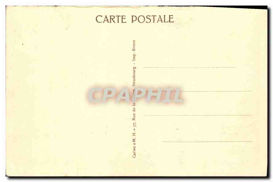 CPA Les Lacets de la Route du Ballon d'Alsace a Sewen  — Rückseite