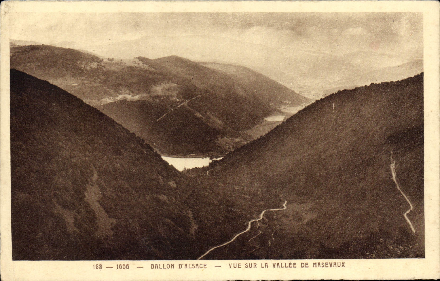 CPA Ballon d'Alsace Vue sur la Vallee de Masevaux 