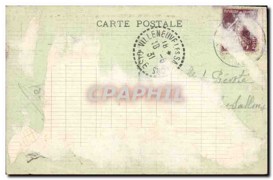 CPA Ballon d'Alsace Vallee de la Dollar et Lac d'Alfeld  — Rückseite