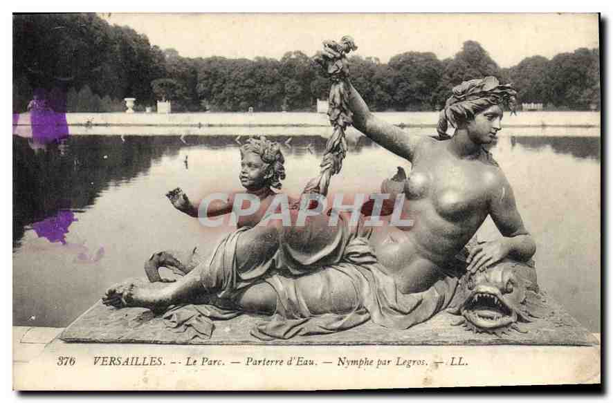 CPA Versailles Le Parc Parterre d'Eau Nymphe par Legros 