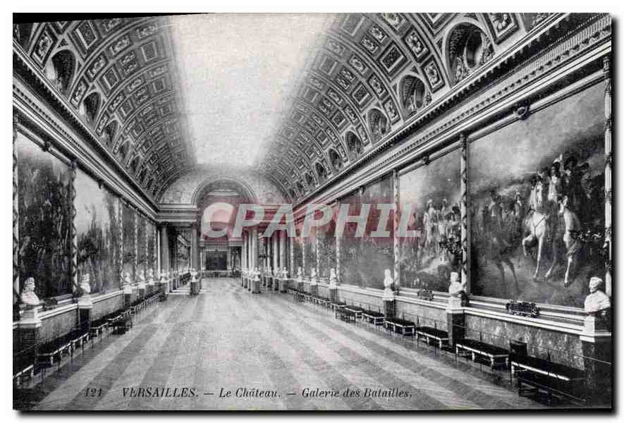 CPA Versailles Le Chateau Galerie des Batailles 