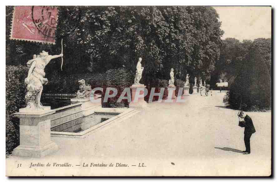 CPA Jardins de Versailles La Fontaine de Diane 