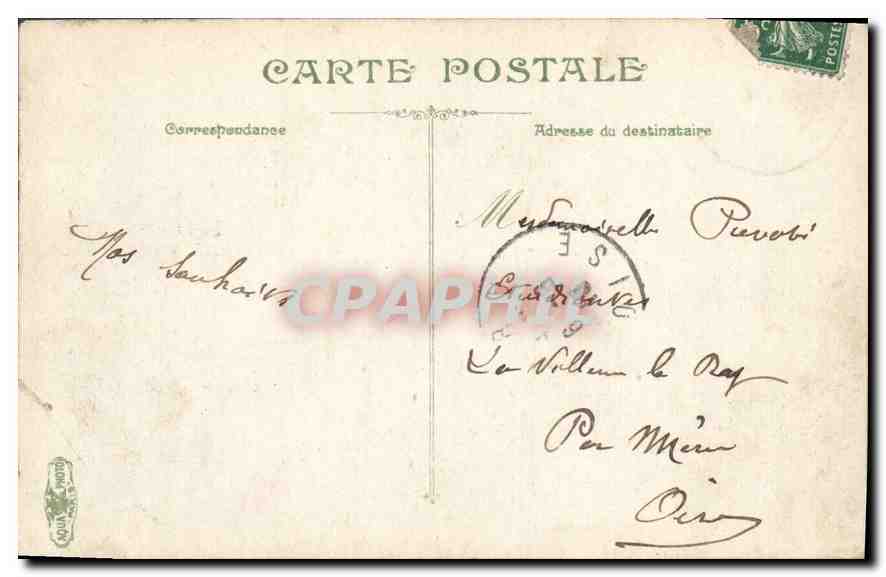 CPA Versailles Le Chateau  — Verso